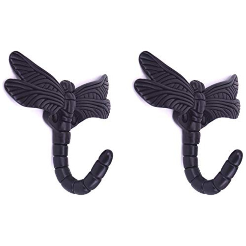 2pcs Dragonfly Coat Hooks Decorative Creativity Wall Mo...