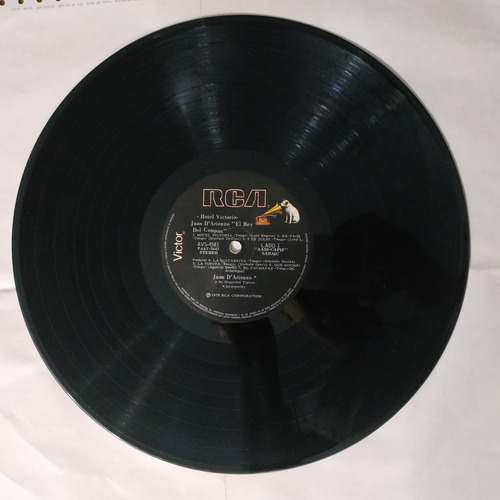 Música Disco Vinilo, Juan D'arienzo El Rey Del Compas, P10. (Usado)