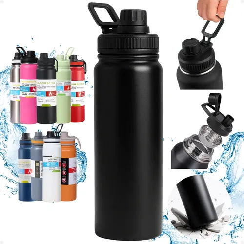 Garrafa Térmica 800ml Inox com Alça e Bico