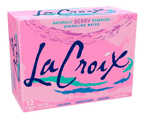 Agua Mineral La Croix Sabor Mora 12x355ml