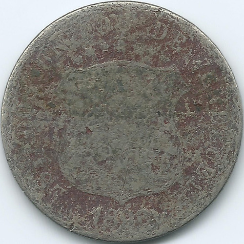 Moneda De 12½ Céntimos 1896 ( Escasa Locha )