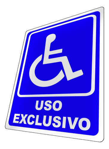 Aviso Uso Exclusivo Personas Con Discapacidad Discapacitados
