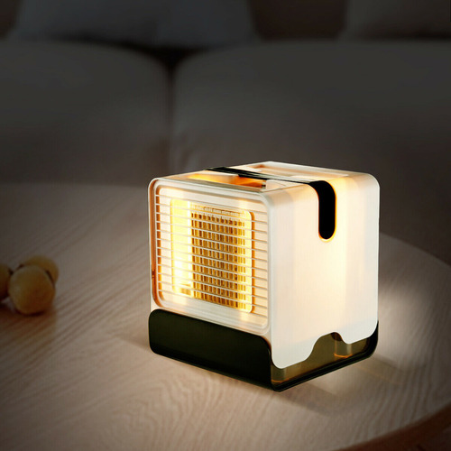 Mini Enfriador De Aire Portátil Recargable Por Usb Con Luz L