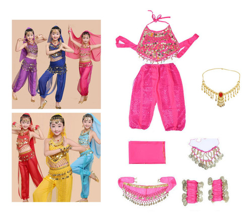 Conjunto De Trajes De Danza Del Vientre Para Niños, Traje