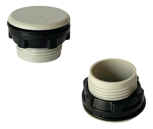 Tapa Furo 22mm Cinza