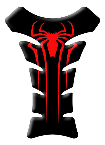 Adesivo Tanque Homem Aranha Logo Resinado 3d 18cm X 13cm