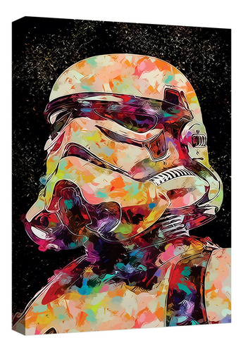 Cuadro Decorativo Canvas Moderno Star Wars D Color Star Wars 111 Armazón Natural