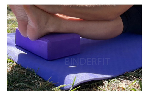 Imagen 7 de 9 de Kit 2 Yoga Block Ladrillo Eva+ Cinturón Elongación Binderfit