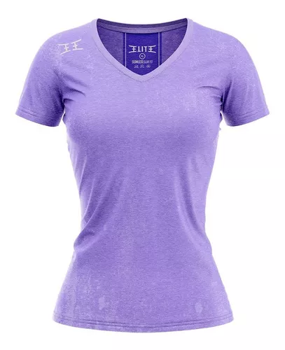 Remera Camiseta Deportiva Mujer Fit Running Gym Lila
