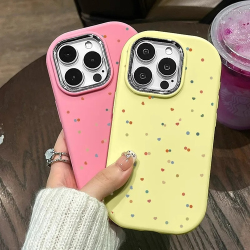 . Funda De Silicona For iPhone Con Diseño De Luna Colorida
