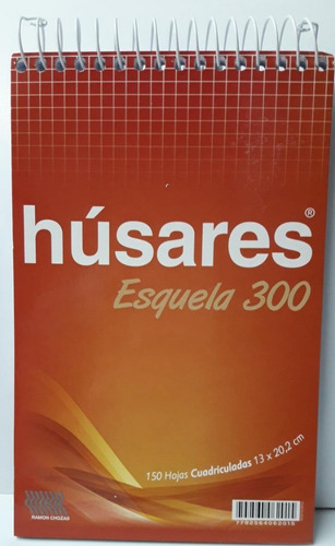 10 Blocks Cuadriculado Husares 6201 Espiralad Esquela A5 150