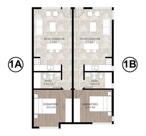 Imagen 5 de 5 de Departamento - Castelar Norte