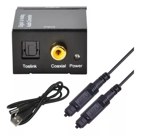 Kit Convertidor Digital+Cable Optico+Cable Stereo/RCA WESTOR 