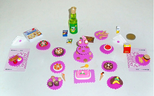 Combo Comidas De Porcelana Fría - Miniaturas Para Muñecas