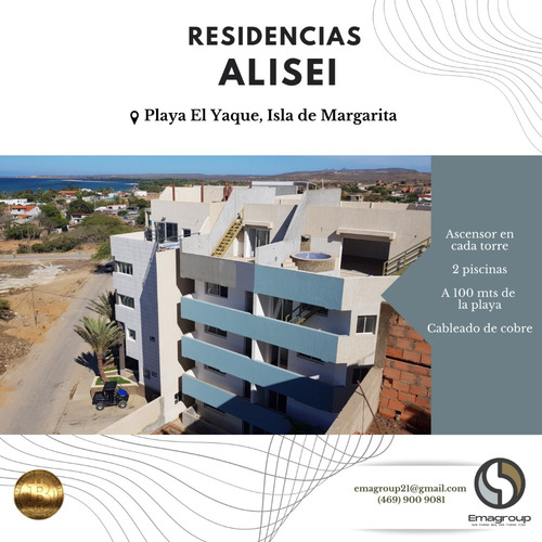 Imagen 3 de 10 de Alisei Apartamentos Nuevos En Venta Playa El Yaque Margarita