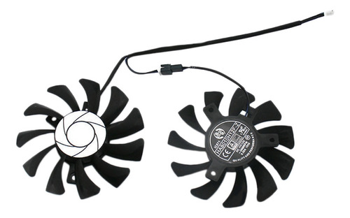 Enfriador De Gpu Gtx1050ti Ha8010h12f-z, 75 Mm, 2 Pines, Dob