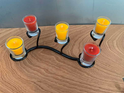 Centro De Mesa Con Velas