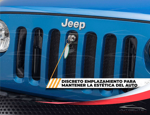 Imagen 5 de 8 de Candado Cofre Jeep Wrangler Jk Frontal Parrilla 07-18