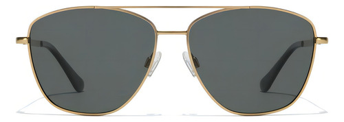 Gafas De Sol Polarizadas Hawkers Lax Hombre Y Mujer Color De La Lente Negro Color De La Varilla Negro Color Del Armazón Dorado Diseño Mirror