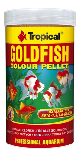 Imagem 1 de 3 de Ração Tropical Goldfish Colour Pellet 360g