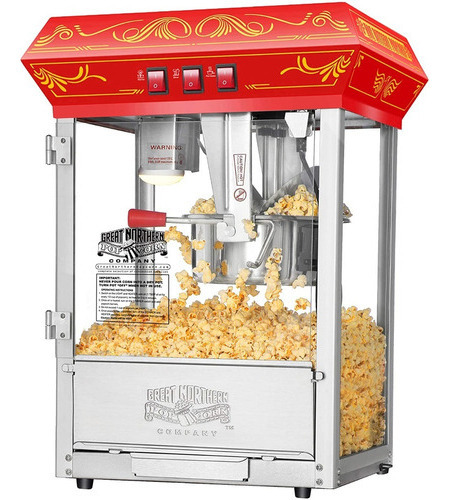 Great Popcorn Red Popcorn Popper Popper Popper Machine, 8 On