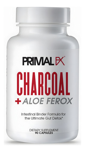 Charcoal 90 Capsulas Primal Fx Elimina Toxinas