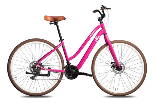 Bicicleta 29 Blitz Ella Alum Shimano 21v Freio Disco Cor Rosa Tamanho do quadro 17