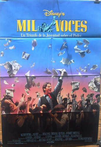 Afiche Original De La Película Mil Voces De Walt Disney (Usado)