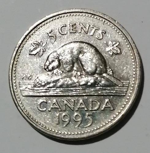 #80 5 Centavos De Dólar Canadá 1995
