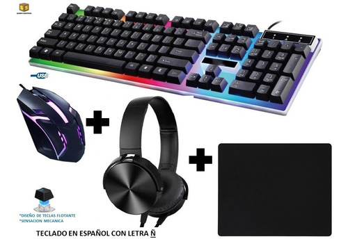 Combo Gamer Teclado Y Mouse Usb @gs