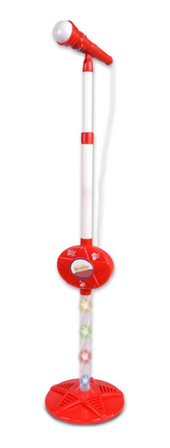 Imagen 1 de 9 de Microfono Infantil C/ Pie Extensible Sonido Karaoke Plug Mp3