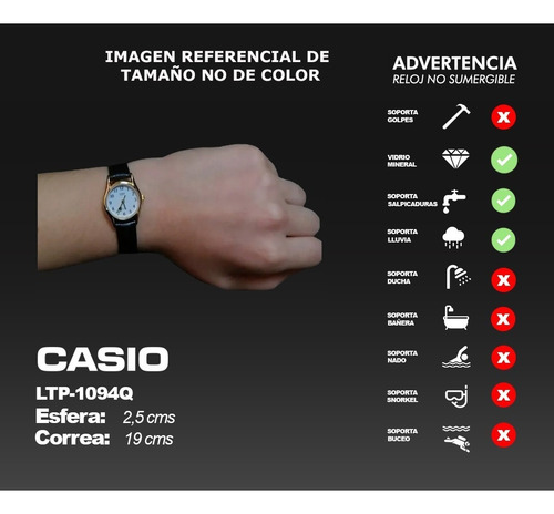 Reloj Casio Mujer Ltp-1094q-7b5rdf