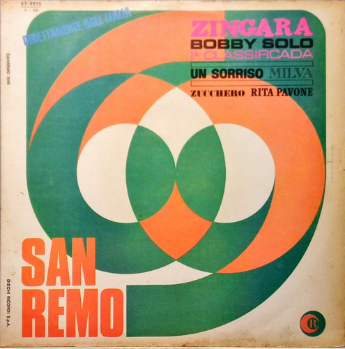 San Remo 69 Lp Zingara Bobby Solo 1969 1536