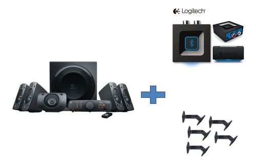 Parlantes Z906 Logitech+adaptador Bluetooth +bases