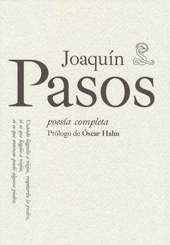 Libro Joaquín Pasos. Poesía Completa