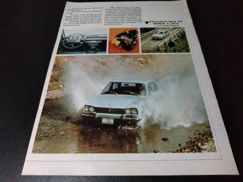 (pb235) Publicidad Clipping Peugeot 504 Xe Serie X * 1973