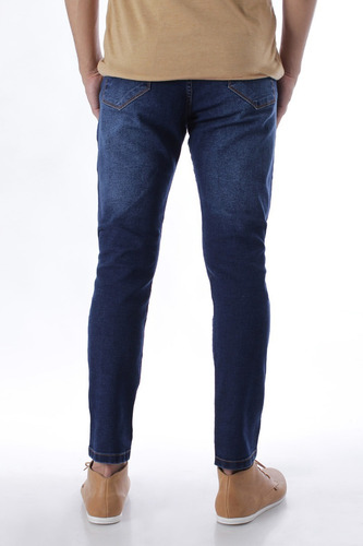 Imagen 2 de 5 de Jean Chupin Elastizado Azul Hombre No End 36352