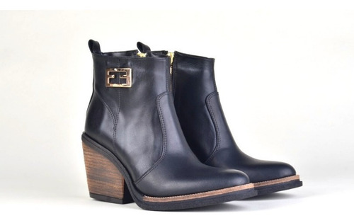 Imagen 7 de 9 de Botas Botinetas Texanas De Mujer De Cuero Georgi - Ferraro