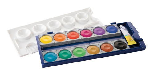Imagen 2 de 3 de Acuarelas Pelikan K-735 - 12 Pastillas (orig. Alemania)