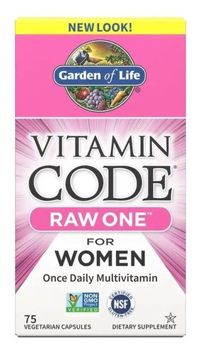 Garden Of Life | Vitamin Code Raw One | Women | 75 Veg Caps 