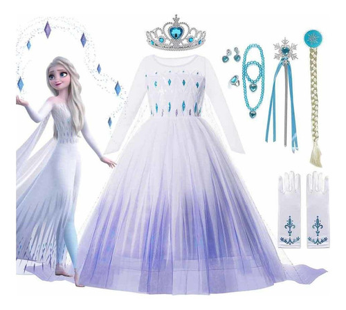 Disfraz De Princesa De Elsa Frozen 2 De Snow Queen
