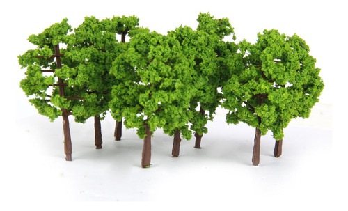 Conjunto De 80 Paisaje Modelo Árbol Tren Ferrocarril Calle