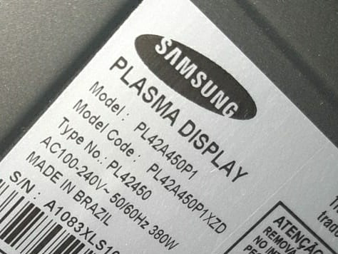 Tv Samsung 42 Modelo Plasma Pl42a450p1 Defeito Na Imagem