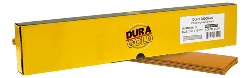 Dura-gold  Premium  40 Hojas Doradas De Lija Precortadas De