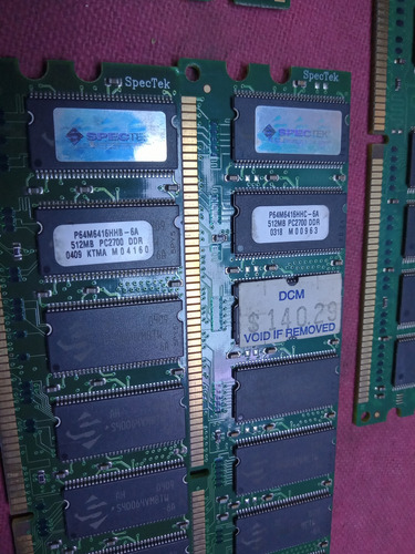 Memorias Ddr 512mb Varias Marcas (Usado)