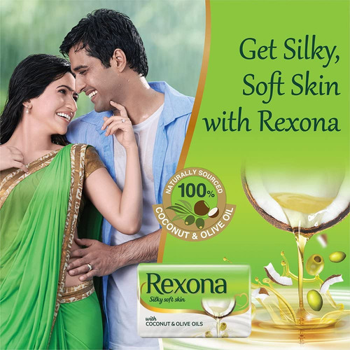 4 X Rexona - Piel Suave Y Sedada Con Coco Y Aceites De Oliva