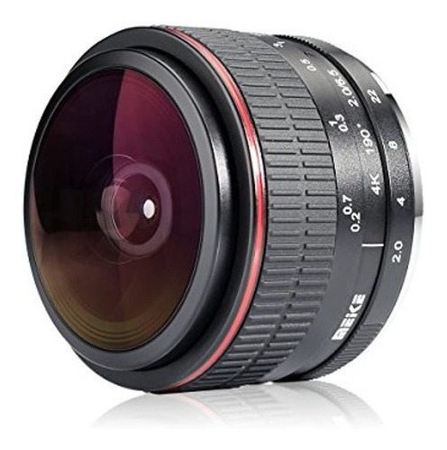 Meke Meike 65mm Ultra Wide F  20 Lente Ojo De Pez Circular P