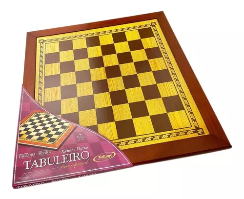 Jogo de Tabuleiro de Xadrez, Jogo de Xadrez de Madeira, Tabuleiro