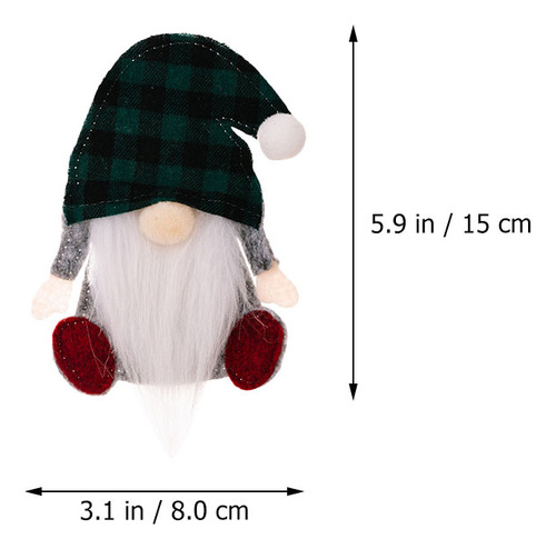 3 Soportes Para Cubiertos Con Diseño De Gnomo Navideño