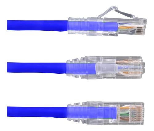 Furukawa 1mt Cat6 Azul U/utp Lszh Cable Patch Rj45 Gigalan 3